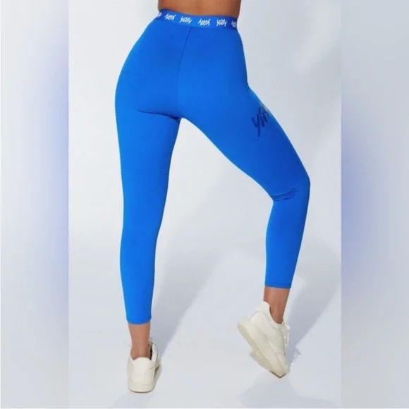 YITTY Blue Leggings for Effortless Style Squat Proof Womens Size M/L - Picture 2 of 4
